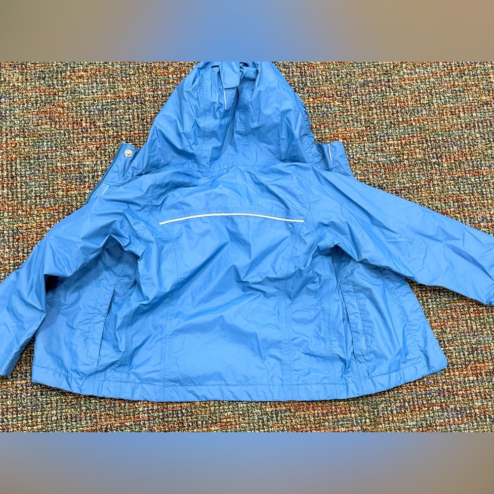 Columbia Blue Nylon Rain Jacket - Picture 6 of 8